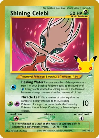 Shining Celebi kartı