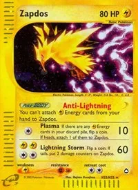 Zapdos kartı