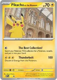 Pikachu at the Museum kartı