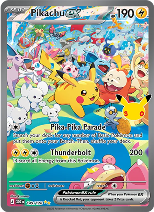 Pikachu ex kartı