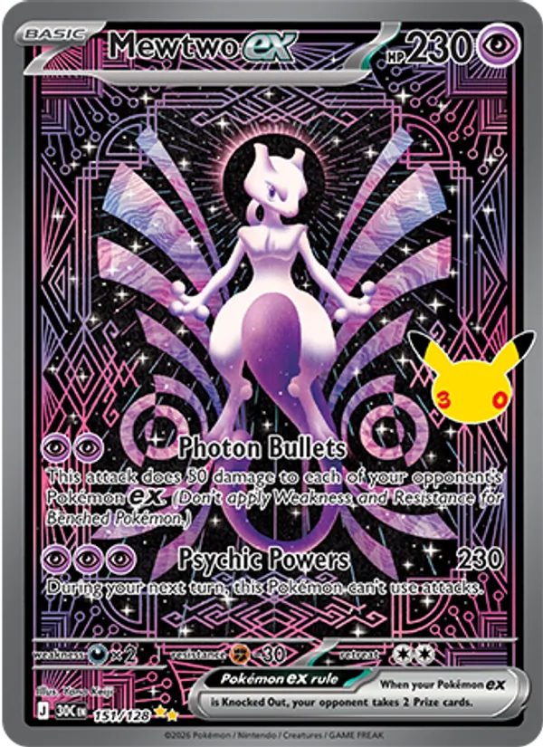 Mewtwo ex kartı