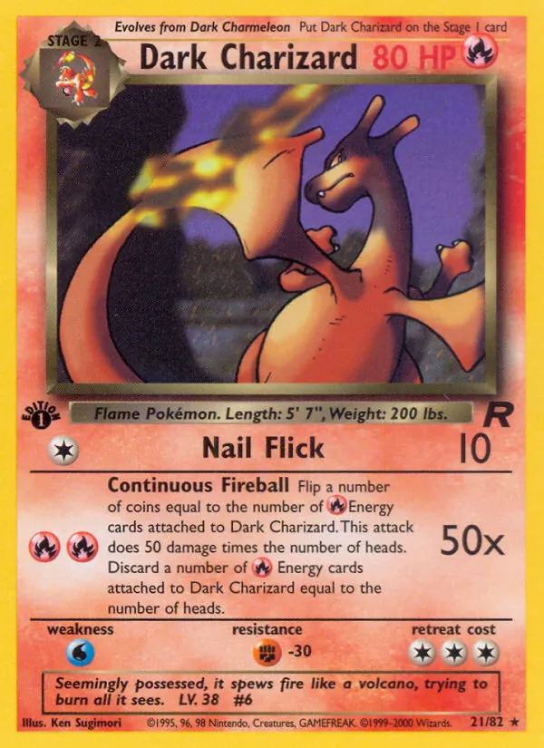 Dark Charizard kartı