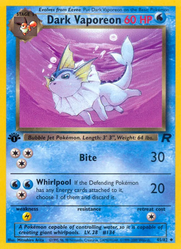 Dark Vaporeon kartı