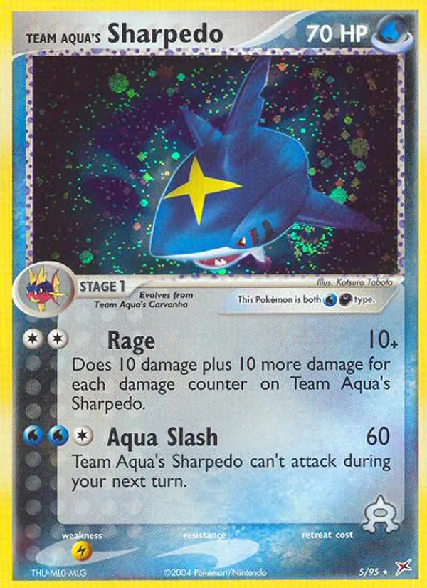 Team Aqua's Sharpedo kartı