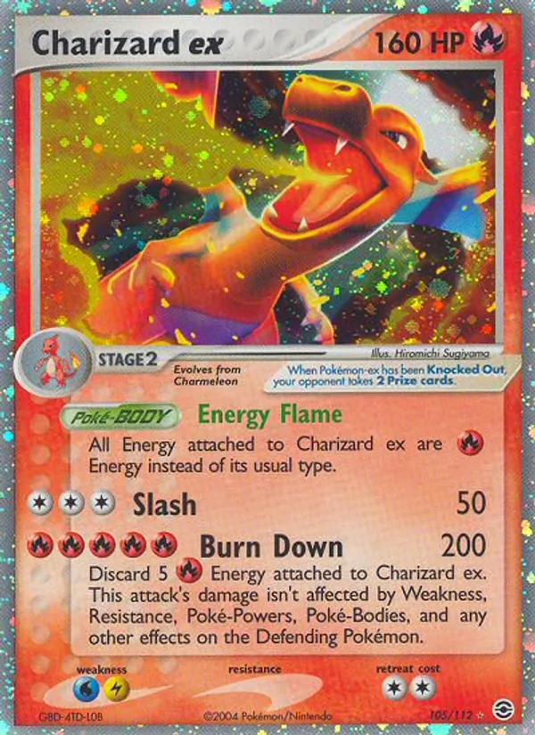 Charizard ex kartı