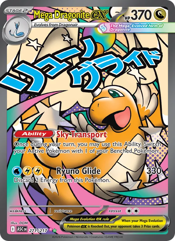 Mega Dragonite ex kartı