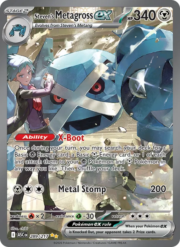 Steven's Metagross ex kartı