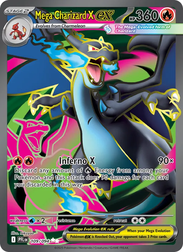 Mega Charizard X ex kartı