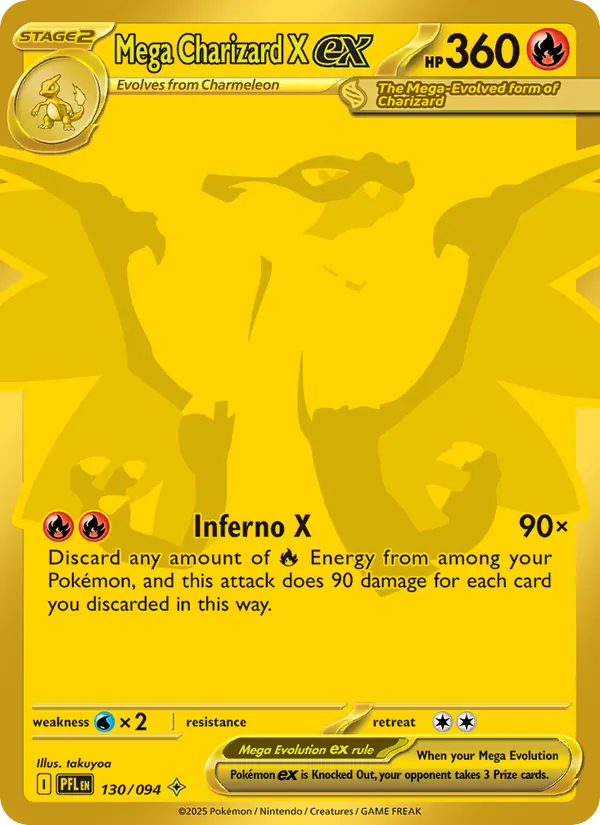 Mega Charizard X ex kartı