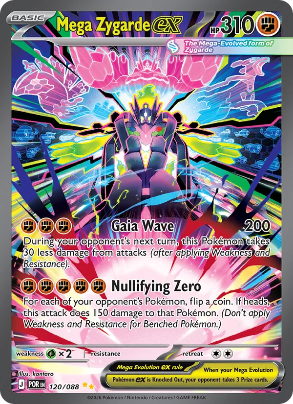 Mega Zygarde ex kartı