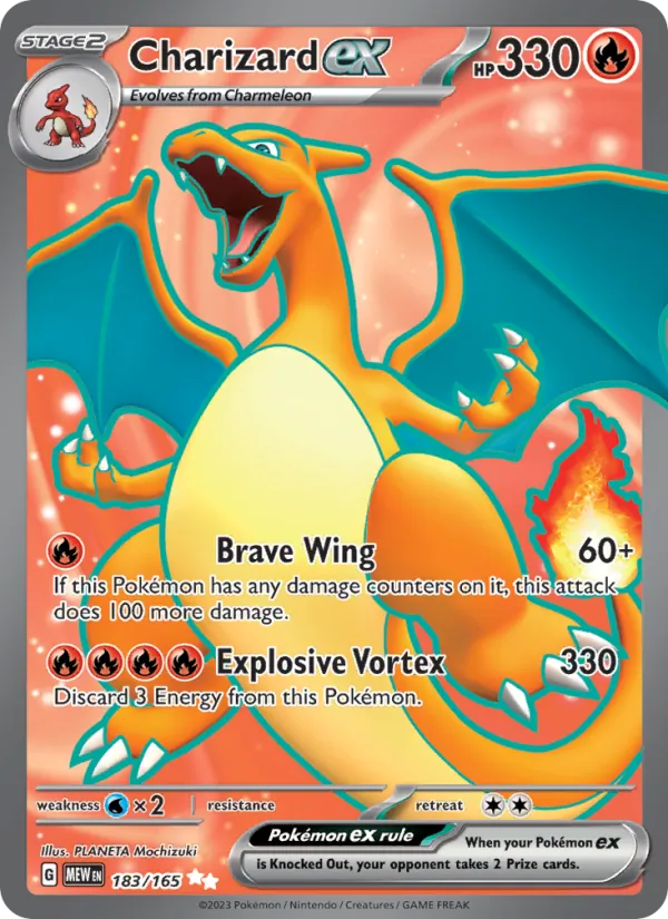 Charizard ex kartı