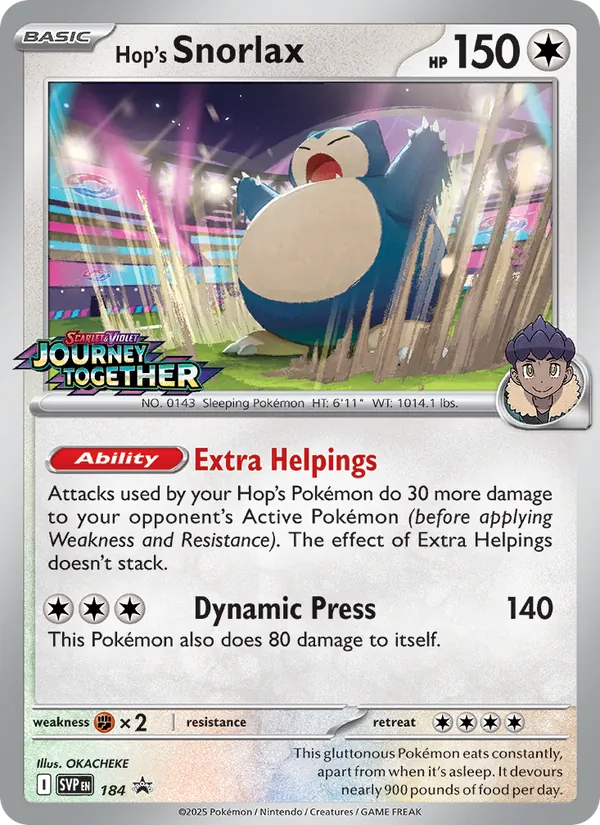 Hop's Snorlax kartı