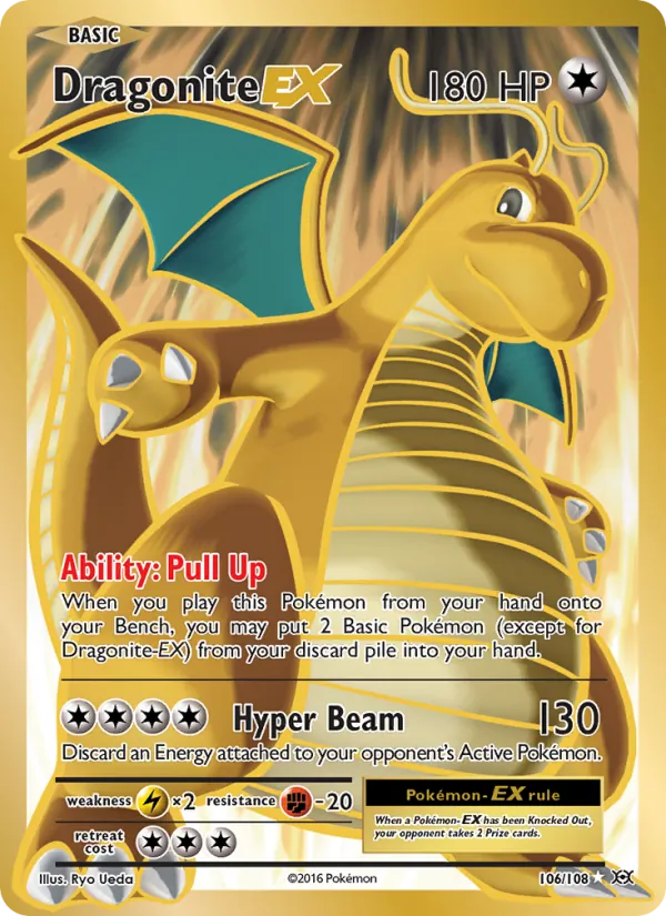 Dragonite EX kartı